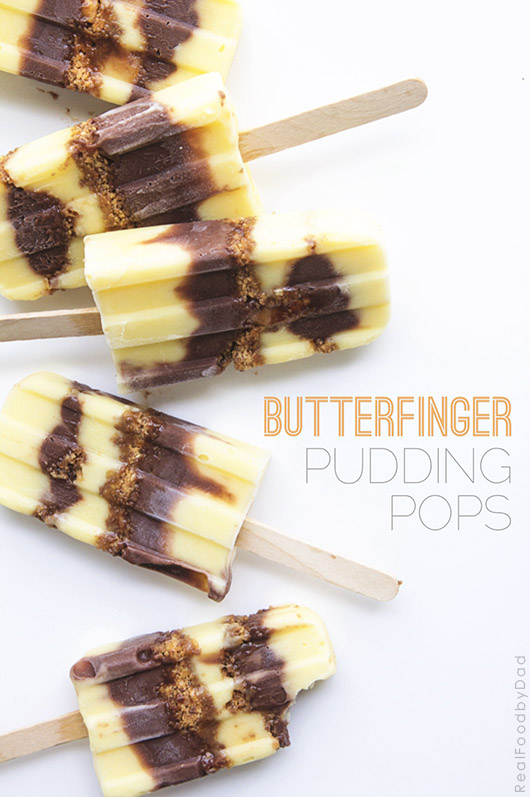 Butterfinger Pudding Pop from Real Food by Dad