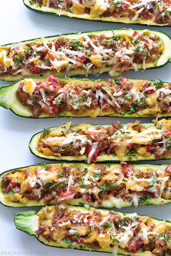 Zuchinni Boats via Real Food by Dad