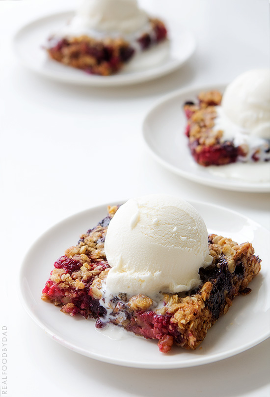 Mixed Berry Crumble | Real Food by Dad