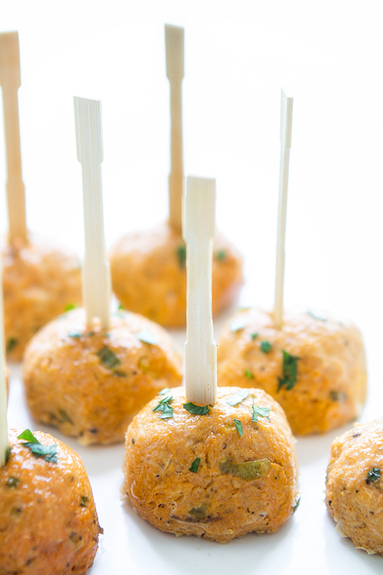 Buffalo Chicken Meatballs Real Food by Dad