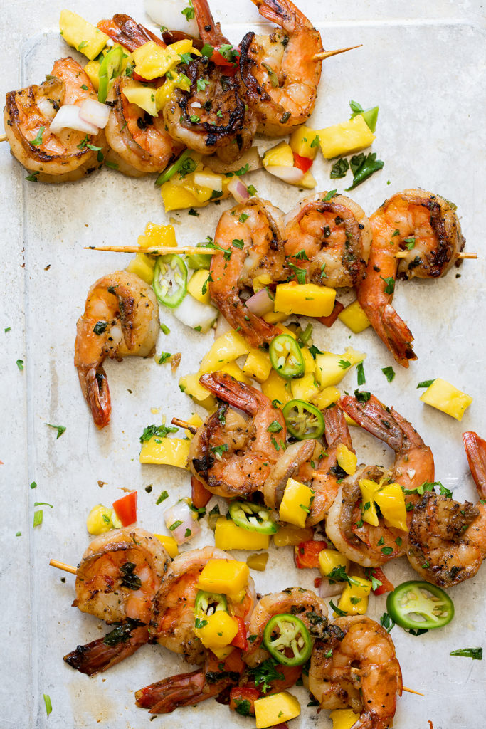 Pan Seared Shrimp with Tropical Salsa Real Food by Dad