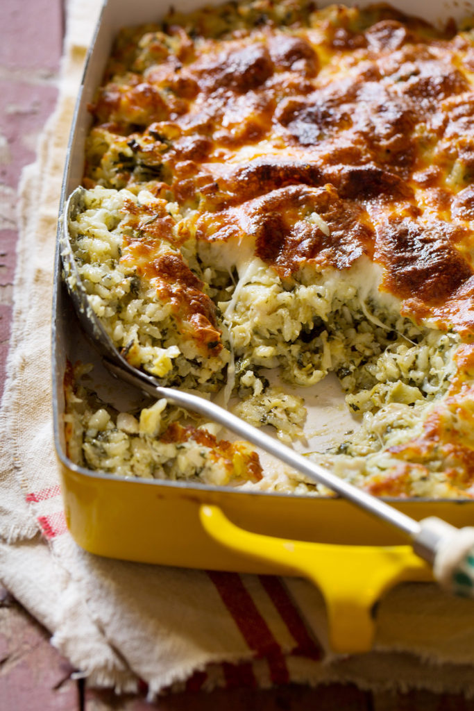 Spinach and Artichoke Rice Casserole Real Food by Dad